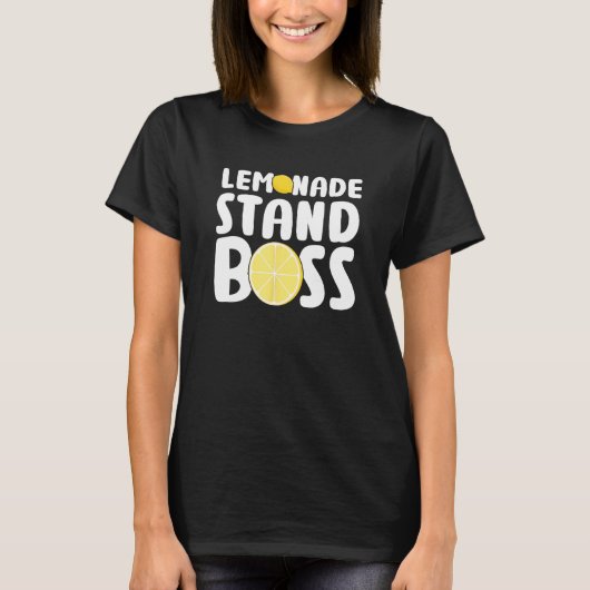 Lemonade Stand Boss Funny Lemon Juice Lover T-shirt (Voorkant)