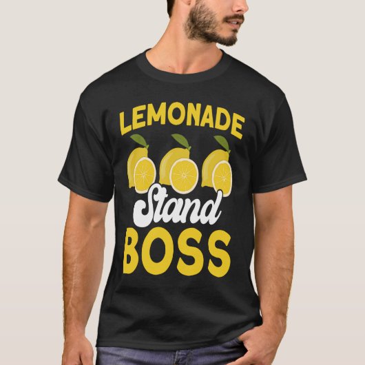 Lemonade Stand Boss Lemon Juice Business Citrus Le T-shirt (Voorkant)