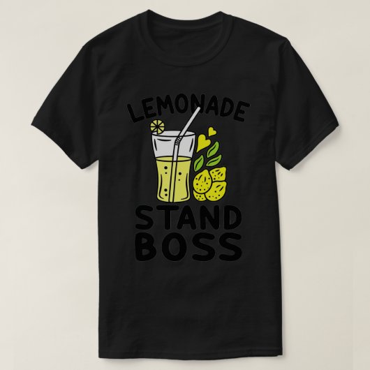 Lemonade stand Boss Lemon Juice Funny Entrepreneur T-shirt (Design voorkant)