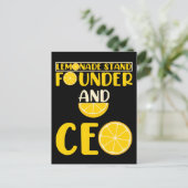 Lemonade stand Boys Girl Funny CEO Briefkaart (Staand voorkant)