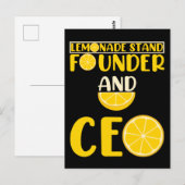 Lemonade stand Boys Girl Funny CEO Briefkaart (Voorkant / Achterkant)