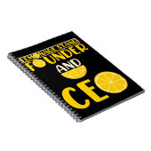 Lemonade stand Boys Girl Funny CEO Notitieboek (Rechterzijde)