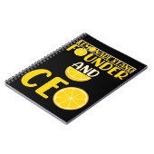 Lemonade stand Boys Girl Funny CEO Notitieboek (Linkerzijde)