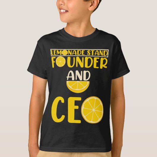 Lemonade stand Boys Girl Funny CEO T-shirt (Voorkant)