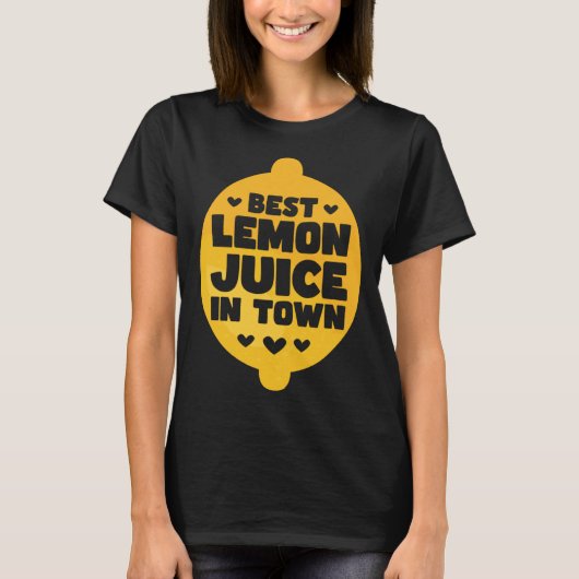 Lemonade Stand Business Boss Sell Lemon Juice Crew T-shirt (Voorkant)