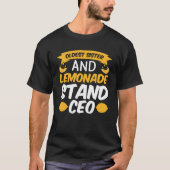 Lemonade Stand Business Boss Verkoop Citroensap Cr T-shirt (Voorkant)