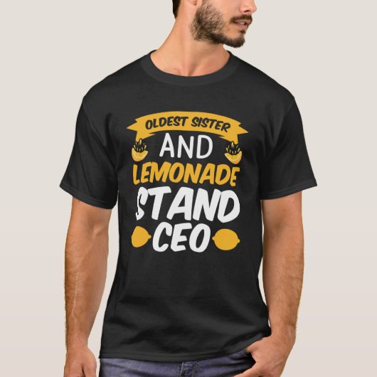 Lemonade Stand Business Boss Verkoop Citroensap Cr T-shirt (Voorkant)