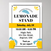 Lemonade stand event poster (Voorkant)