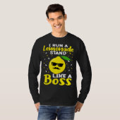Lemonade Stand I Run A Lemonade Stand Like A Boss T-shirt (Voorkant volledig)