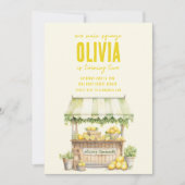 Lemonade Stand Main Squeeze Verjaardag Uitnodigen Kaart (Voorkant)