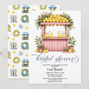 Lemonade Stand Mediterraan Zomer Vrijgezellenfeest Kaart