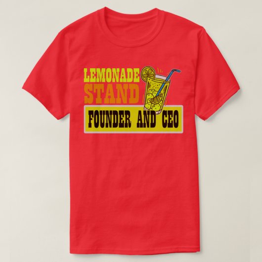 Lemonade stand oprichter en CEO Funny Lemon Juice  T-shirt (Design voorkant)