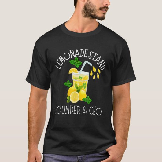 Lemonade stand oprichter en CEO Lemon Juice Boss T-shirt (Voorkant)