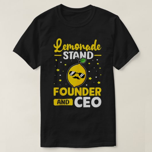 Lemonade stand-oprichter en CEO T-shirt (Design voorkant)