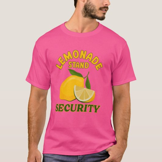 Lemonade Stand Security Boss Lemon Juice Lover Sum T-shirt (Voorkant)