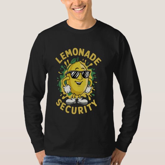 Lemonade Stand Security Boss Summer Schattige Lemo T-shirt (Voorkant)