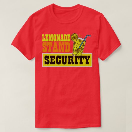 Lemonade stand Security Funny Lemon Juice Business T-shirt (Design voorkant)