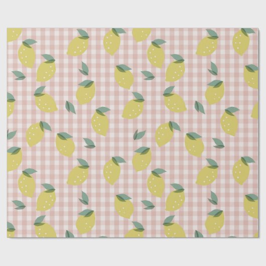 Lemonade Sunshine Pink Pset Cadeaupapier (Vlak)