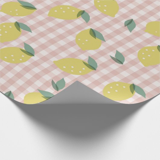Lemonade Sunshine Pink Pset Cadeaupapier (Hoek)