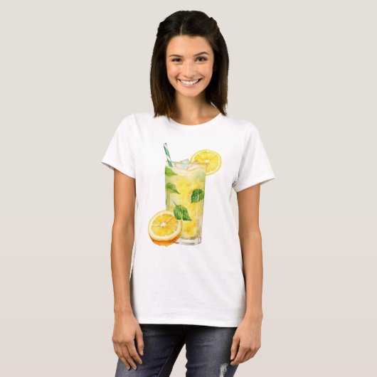 Lemonade T-Shirt – Fun Summer Drink Graphic Tee (Voorkant volledig)
