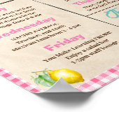 Lemonade Thema Leraar Waarderingsweek Poster (Hoek)