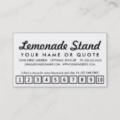 lemonade. trouwerekaart klantenkaartje (Achterkant)