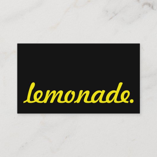 lemonade. trouwerekaart klantenkaartje (Voorkant)
