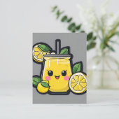 Lemonade Verfrissende Drink Briefkaart (Staand voorkant)