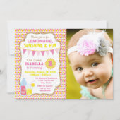 Lemonade verjaardagsfeest Foto Lemonade Party Kaart (Voorkant)