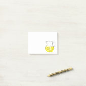 Lemonade Yellow Citrus Lemon Ade Pitcher Post-it® Notes (Op bureau)