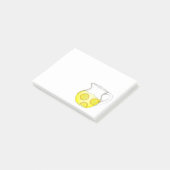 Lemonade Yellow Citrus Lemon Ade Pitcher Post-it® Notes (Schuin)