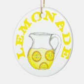 Lemonade Yellow Lemon Ade Pitcher Citrus Keramisch Ornament (Links)