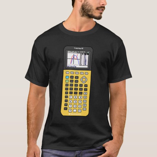 Lemonade Yellow TI 84 Graphing Calculator Classic T-shirt (Voorkant)