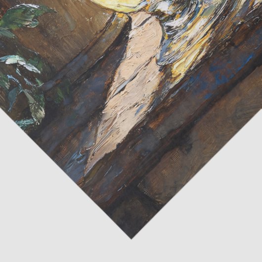 Lemonade zonovergoten keuken scène decoupage tissuepapier (Detail)