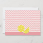 Lemonaid stand Chevron Pendants Party Birthday Kaart (Achterkant)