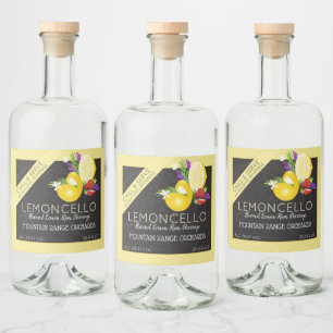 Lemoncello Chalkboard Kijk Likeurfles Etiket
