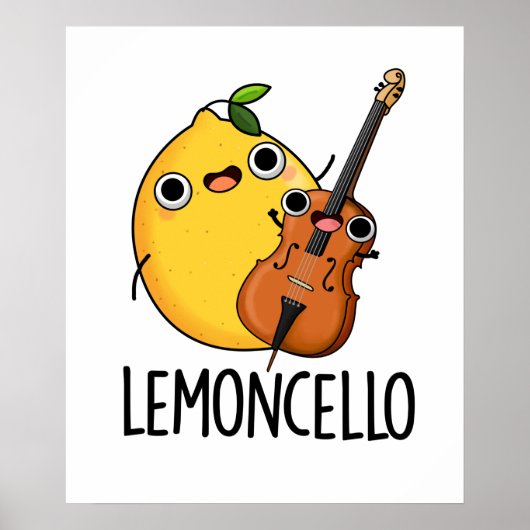 Lemoncello Funny Drink Pun Poster (Voorkant)