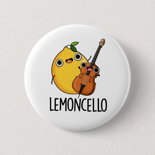 Lemoncello Funny Drink Pun Ronde Button 5,7 Cm (Voorkant)