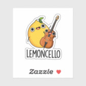 Lemoncello Funny Drink Pun Sticker (Vel)