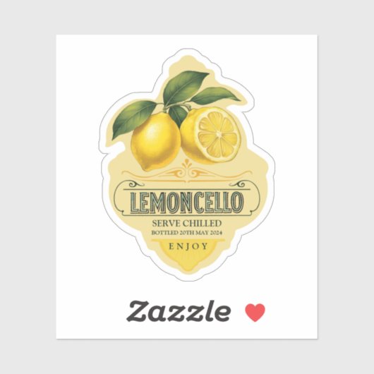 Lemoncello Vinyl Sticker (Vel)