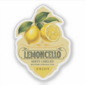 Lemoncello Vinyl Sticker (Voorkant)