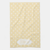 Lemonchiffon gele stippen theedoek (Verticaal)