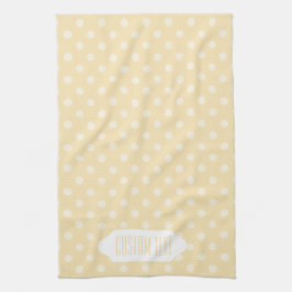 Lemonchiffon gele stippen theedoek