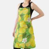 Lemoncitrus naadloze patroonachtergrond schort (Insitu)
