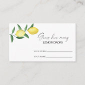 Lemoncitrus - raad eens hoeveel citroendruppels er informatiekaartje (Voorkant)