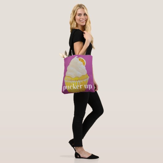 Lemondrop Pucker up Tote Bag (Op model)