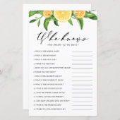 Lemonen die weten hoe ze het beste schoenspel omge (Voorkant / Achterkant)