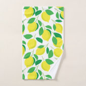 Lemonen en bladeren bad handdoek (Handdoek)