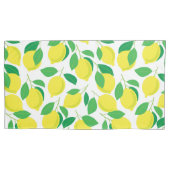 Lemonen en bladeren kussensloop (Voorkant-Links)