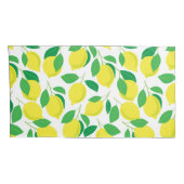 Lemonen en bladeren kussensloop (Achterkant-Rechts)